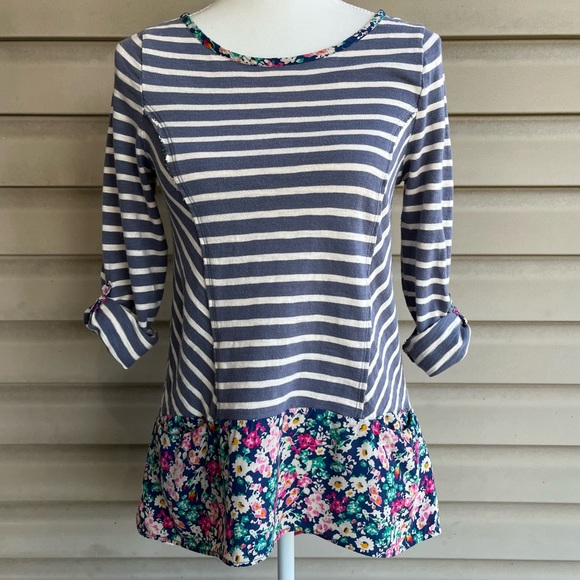 •Anthropologie Postmark• Fairley Mixed Print Tunic Top - Size Small - Picture 4 of 10